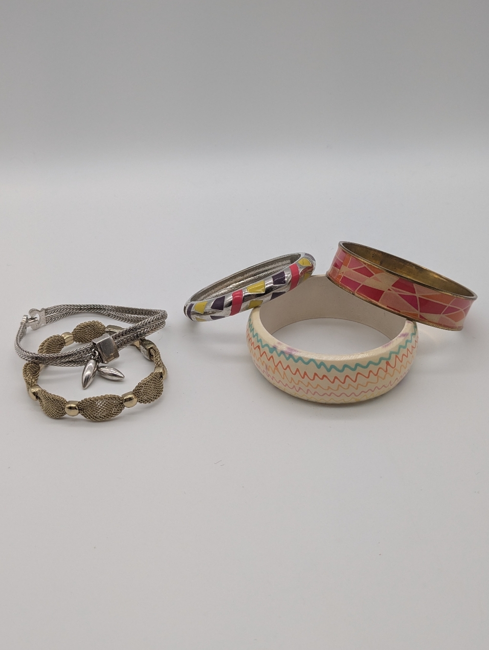 Women's Colorful Bangle Bracelet Set